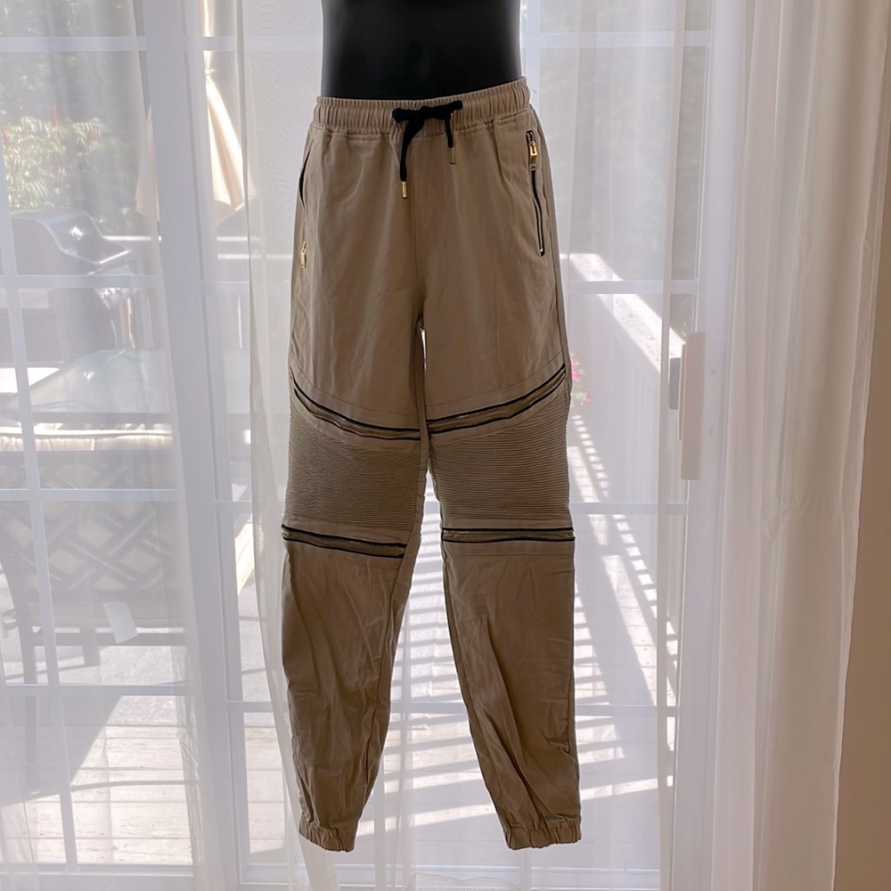 Khaki Cargo Joggers
